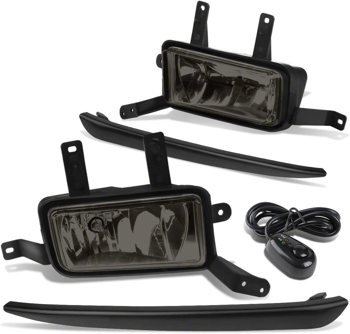 Tahoe Fog Lights with Switch; Smoked (1520 Tahoe) Free Shipping