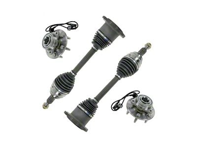 Front CV Axle Shafts and Hub Assembly Set (07-14 4WD Tahoe)