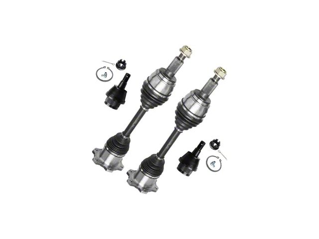 Front CV Axles with Lower Ball Joints (07-14 4WD Tahoe w/ Steel Control Arms)