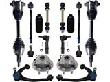 Front CV Axles with Wheel Hub Assemblies, Lower Ball Joints, Sway Bar Links and Tie Rods (07-14 4WD Tahoe)