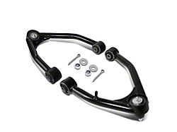 Front Upper Control Arms for 2 to 4-Inch Lift; Black (07-20 Tahoe w/ Stock Cast or Stamped Steel Control Arms)