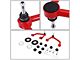 Front Upper Control Arms for 2 to 4-Inch Lift; Red/Black (21-25 Tahoe)