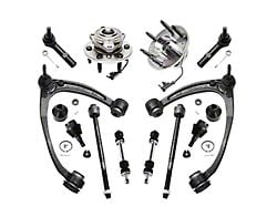 Front Upper Control Arms with Lower Ball Joints, Hub Assemblies, Sway Bar Links and Tie Rods (07-14 4WD Tahoe)