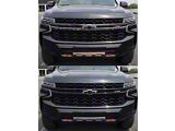 Chrome Delete Grille Overlay; Gloss Black (21-24 Tahoe)