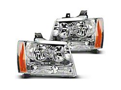 Halogen Headlights; Chrome Housing; Clear Lens (07-14 Tahoe)