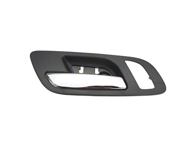 Interior Door Handle; Front Driver Side; Chrome and Black (07-13 Tahoe w/ Heated & Memory Seats)