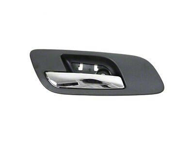 Interior Door Handle; Front Driver Side; Chrome and Black (07-14 Tahoe w/o Memory Seats)