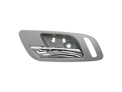 Interior Door Handle; Front Driver Side; Chrome and Dark Gray (07-14 Tahoe w/ Heated Seats & w/o Memory Seats)