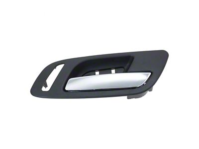 Interior Door Handle; Front Passenger Side; Chrome and Black (07-13 Tahoe w/ Heated Seats)