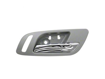 Interior Door Handle; Front Passenger Side; Chrome and Dark Gray (07-14 Tahoe w/ Heated Seats)