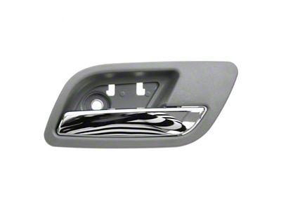 Interior Door Handle; Rear Passenger Side; Chrome and Dark Gray (07-14 Tahoe)