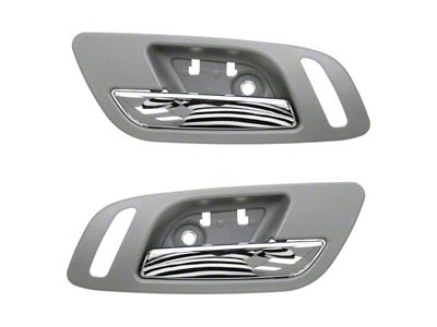 Interior Door Handles; Front; Chrome and Dark Gray (07-14 Tahoe w/ Heated Seats & w/o Memory Seats)