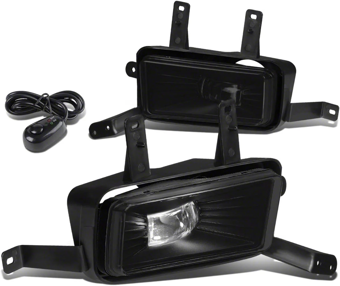 Tahoe LED Fog Lights with Switch; Smoked (1520 Tahoe) Free Shipping