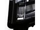 LED Strip Projector Headlights; Black Housing; Clear Lens (15-20 Tahoe w/ Factory Halogen Headlights)