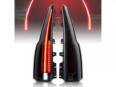 LED Tail Lights; Black Housing; Smoked Lens (15-20 Tahoe)