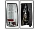 LED Tail Lights; Chrome Housing; Clear Lens (07-14 Tahoe, Excluding Hybrid)