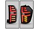 LED Tail Lights with Greeting Lights; Black Housing; Clear Lens (21-24 Tahoe w/ Factory Halogen Tail Lights)