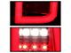 Light Bar LED Tail Lights; Chrome Housing; Red Clear Lens (15-19 Tahoe)