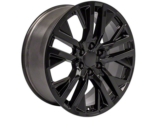 Next Gen Sierra Style Black 6-Lug Wheel; 22x9; 28mm Offset (21-24 Tahoe)