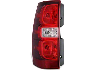 OE Style Tail Light; Chrome Housing; Red/Clear Lens; Driver Side (07-14 Tahoe)