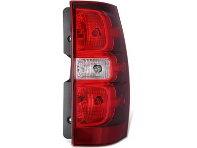 OE Style Tail Light; Chrome Housing; Red/Clear Lens; Passenger Side (07-14 Tahoe)