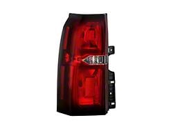 OEM Style Tail Light; Driver Side; Chrome Housing; Clear Lens (15-20 Tahoe)