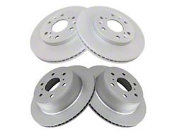 Plain Vented 6-Lug Rotors; Front and Rear (07-20 Tahoe)