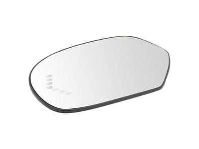 Power Heated Turn Signal Convex Mirror Glass; Driver Side (07-14 Tahoe)