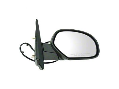 Powered Heated Mirror; Textured Black; Passenger Side (07-14 Tahoe)