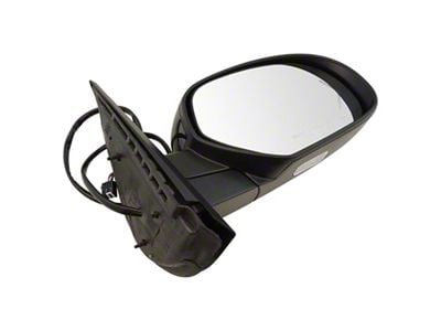 Powered Heated Mirror with Turn Signal; Black; Passenger Side (07-14 Tahoe w/ Puddle Lights & Memory Mirrors)