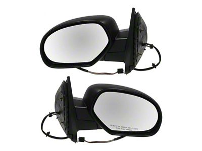 Powered Heated Mirrors; Textured Black (07-14 Tahoe)