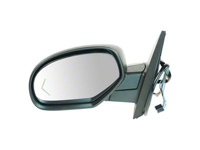 Powered Heated Mirrors with Turn Signal; Black (07-14 Tahoe w/ Puddle Lights & w/o Off Road Package)