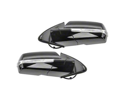 Powered Heated Mirrors with Turn Signal; Unpainted (15-18 Tahoe)