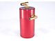 Red Standard Oil Catch Can; Brass Fittings/Rubber Hoses (15-24 V8 Tahoe)