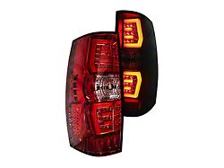 Renegade Series Sequential LED Tail Lights; Chrome Housing; Red Lens (07-14 Tahoe)