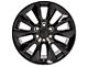 RST Style Black 6-Lug Wheel; 20x9; 28mm Offset (21-24 Tahoe)