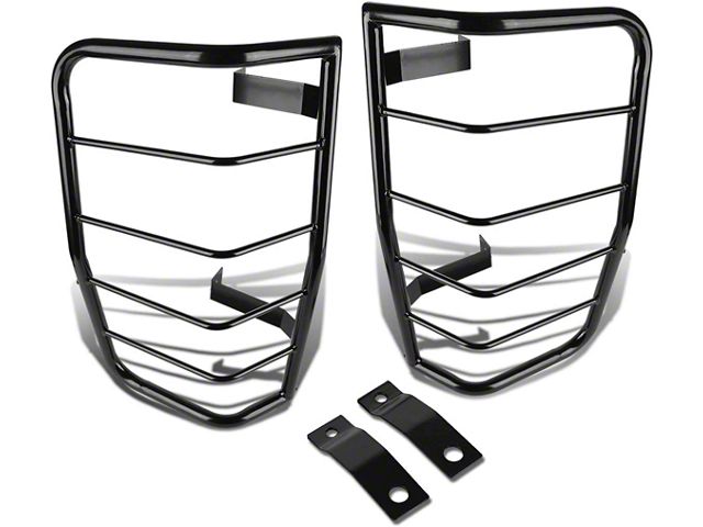 Tail Light Guards; Black (07-14 Tahoe)