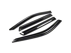 Tape-On Front and Rear Window Visors; Dark Smoke (21-24 Tahoe)