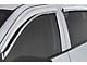 Tape-Onz Sidewind Deflectors; Front and Rear; Chrome (15-20 Tahoe)