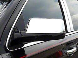 Top Half Mirror Covers; Chrome (15-20 Tahoe)