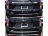 Chrome Delete Trunk Molding; Gloss Black (21-24 Tahoe)