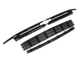 Chrome Delete Upper Grille Cover; Gloss Black (21-24 Tahoe LT)