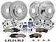 Vented 6-Lug Brake Rotor, Pad, Caliper, Brake Fluid and Cleaner Kit; Front and Rear (08-14 Tahoe, Excluding Police)
