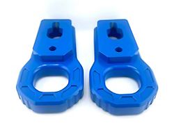 Teton Workshop Front Tow Hooks; Blue (09-25 F-150)