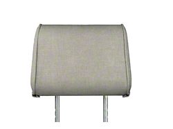 The Headrest Safe Co. Matching Companion Headrest; Driver Side; Light Gray; Cloth Cover (Universal; Some Adaptation May Be Required)