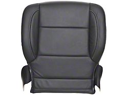 Replacement Leather Bottom Seat Cover; Driver Side; Jet Black (14-16 Sierra 1500 SLT)