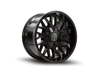 Thret Offroad Revolver Gloss Black 8-Lug Wheel; 17x9; 0mm Offset (01-06 Sierra 2500 HD)