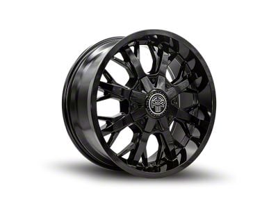 Thret Offroad Vulcan Gloss Black 8-Lug Wheel; 17x9; 0mm Offset (01-06 Sierra 2500 HD)