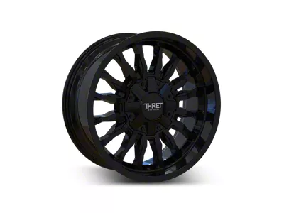 Thret Offroad Gamma Gloss Black 8-Lug Wheel; 18x9; -12mm Offset (01-06 Silverado 2500 HD)