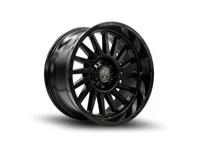 Thret Offroad Omega Gloss Black 8-Lug Wheel; 22x10; -21mm Offset (01-06 Silverado 2500 HD)